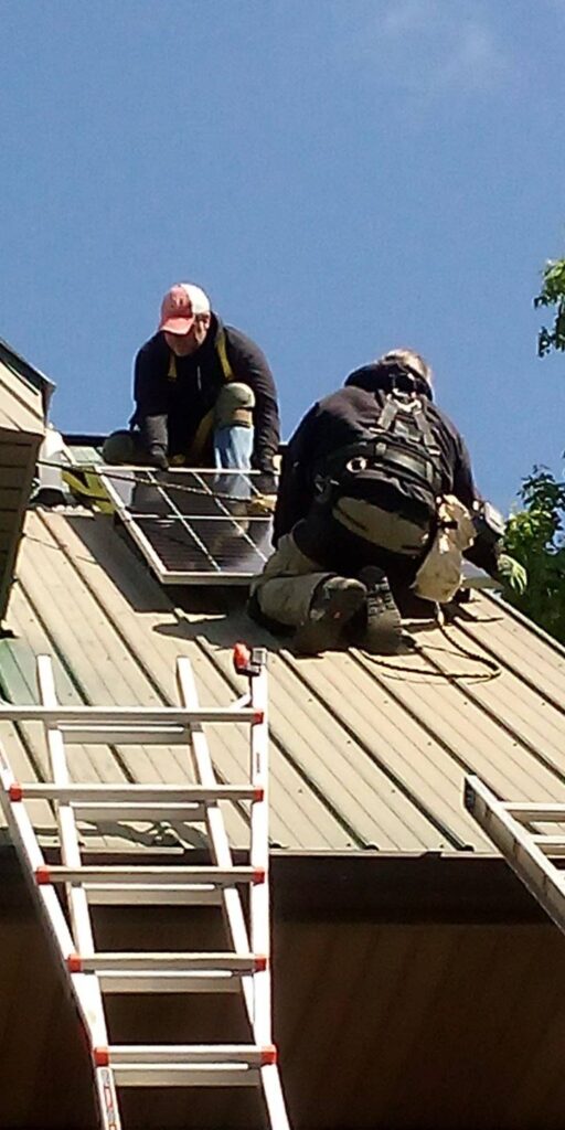 Workers on Roof